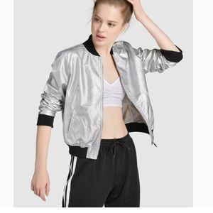 Silver bomber jacket